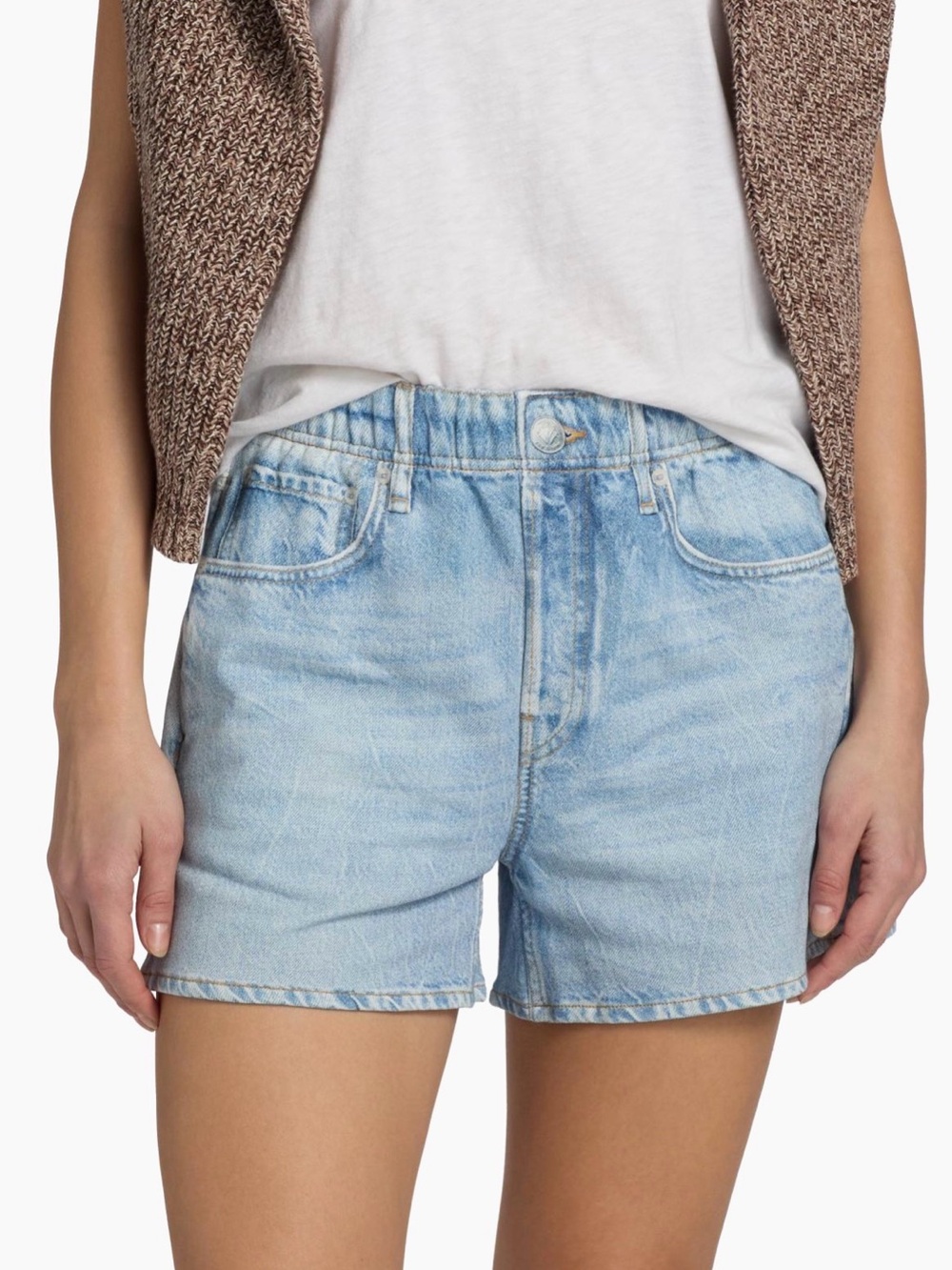NWT! rag & bone rb Miramar Walking Cotton Terry Sweatpant Jean Shorts